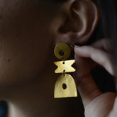 Boucles d'oreilles asymétriques Géométrie